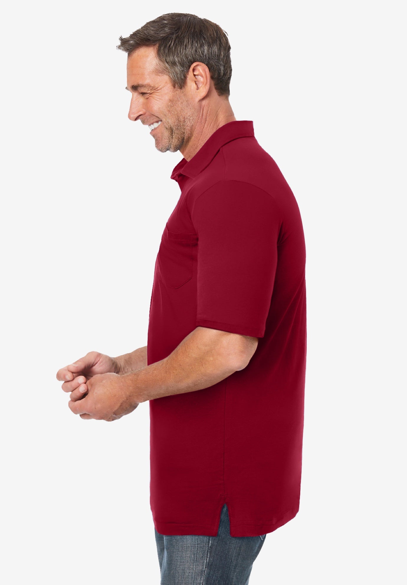 Shrink-Less&trade; Lightweight Polo image number 2