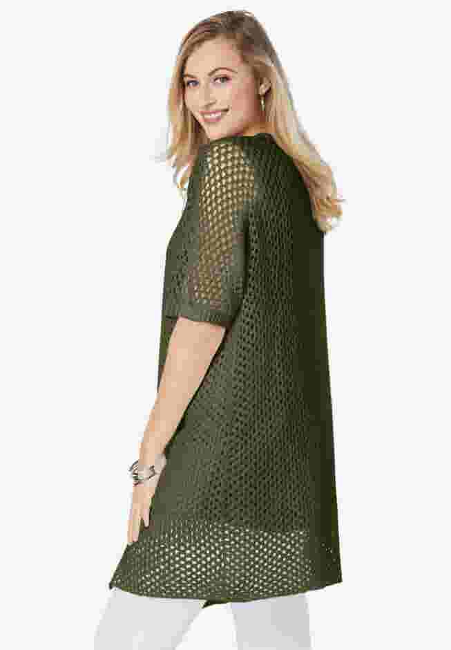 Crochet Long Cardigan image number 2