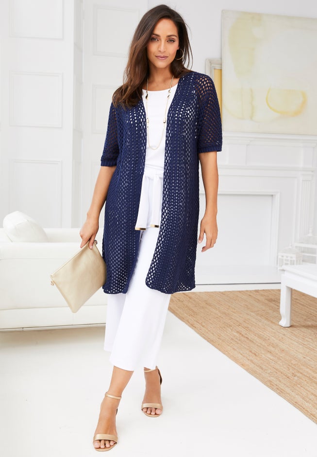 Crochet Long Cardigan image number 3