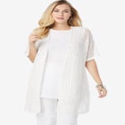 Crochet Long Cardigan image number null