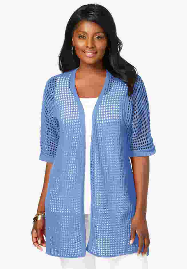 Crochet Long Cardigan image number 0