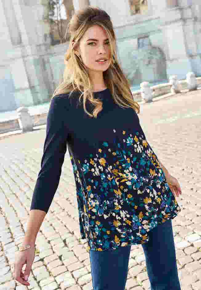 Stretch Knit Swing Tunic image number 3