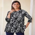 Stretch Knit Swing Tunic image number null