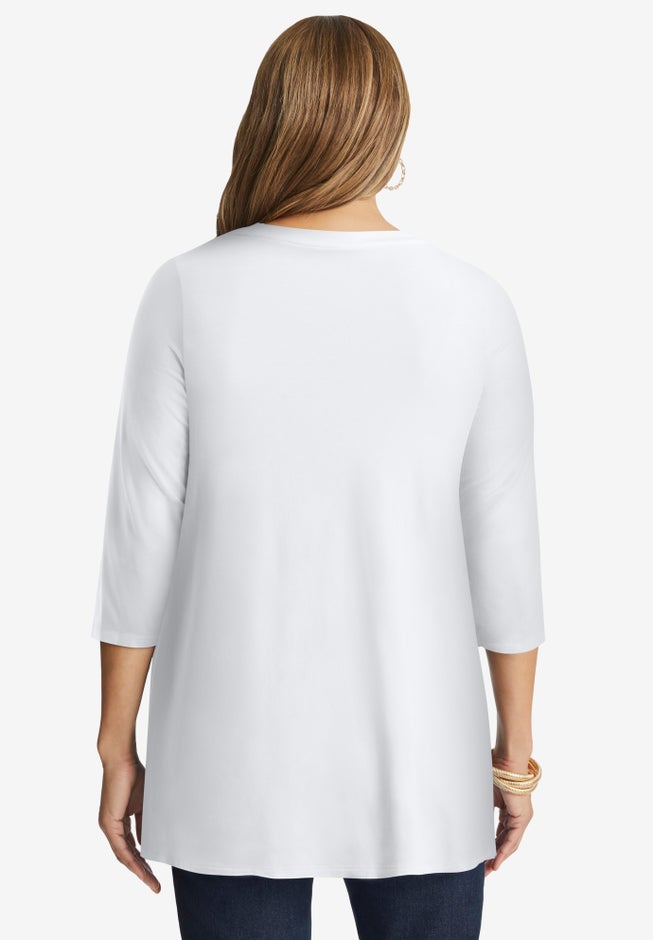 Stretch Knit Swing Tunic image number 2