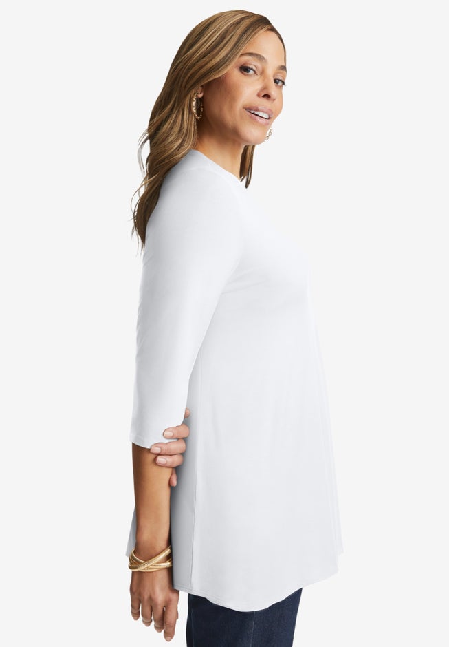 Stretch Knit Swing Tunic image number 1