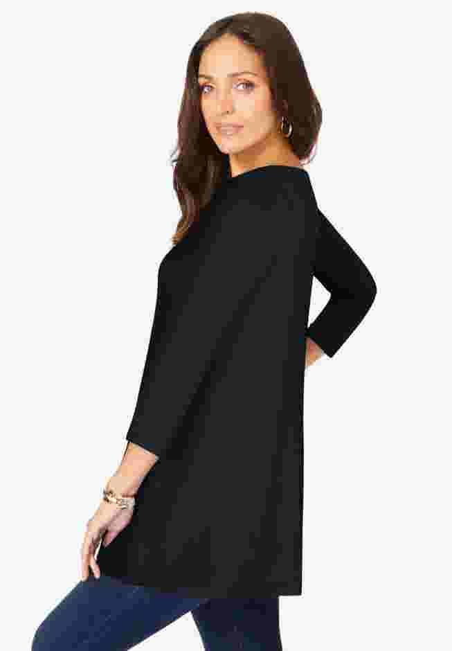 Stretch Knit Swing Tunic image number 1