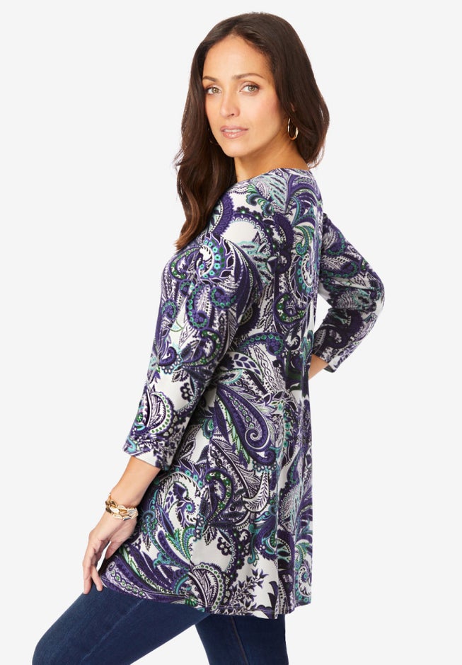 Stretch Knit Swing Tunic image number 1