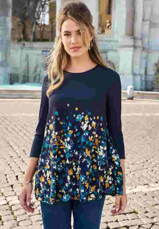 Stretch Knit Swing Tunic image number 0