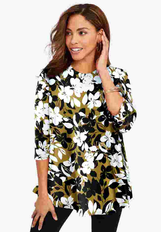 Stretch Knit Swing Tunic image number 0