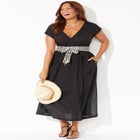 Stephanie V-Neck Cover Up Maxi Dress image number null