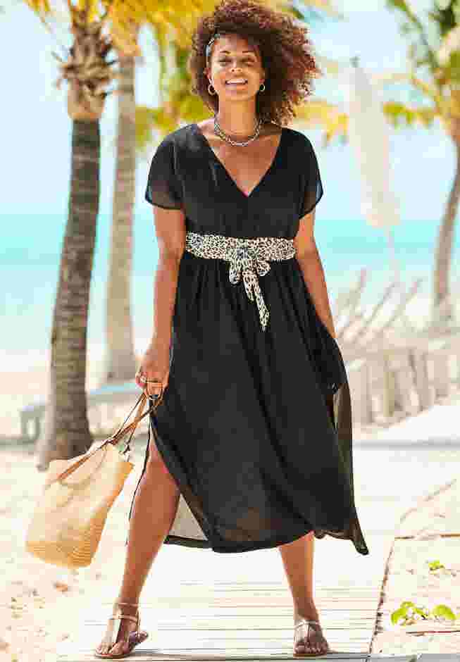 Stephanie V-Neck Cover Up Maxi Dress image number 0