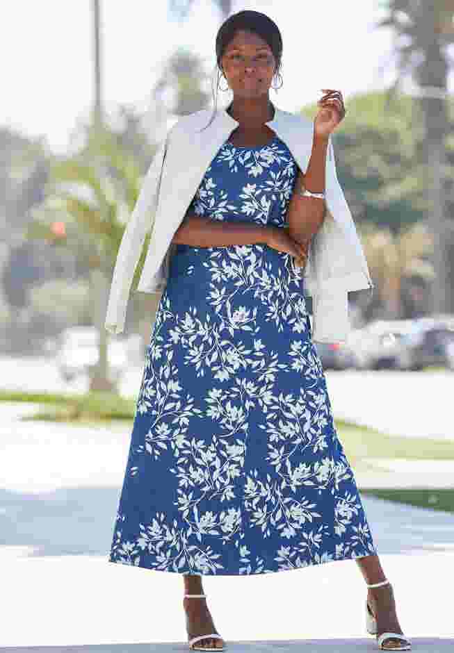 Denim Maxi Dress image number 1