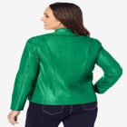 Zip Front Leather Jacket image number null