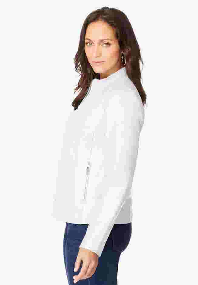 Zip Front Leather Jacket image number 2