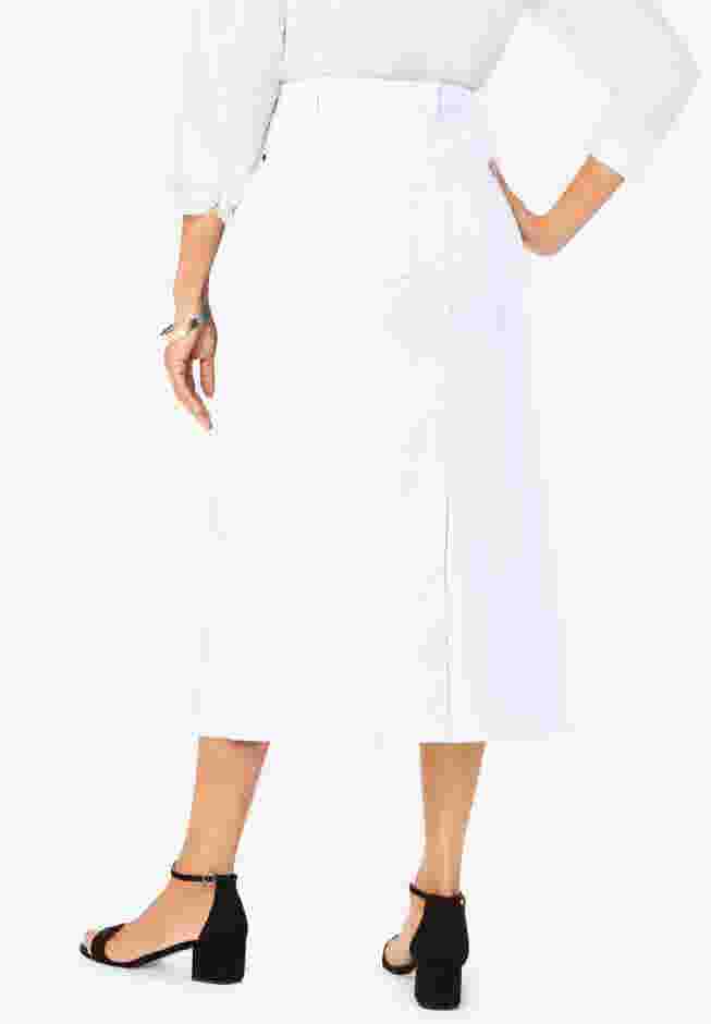 True Fit Stretch Denim Midi Skirt image number 1