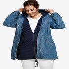 Hooded Anorak Denim Jacket image number null