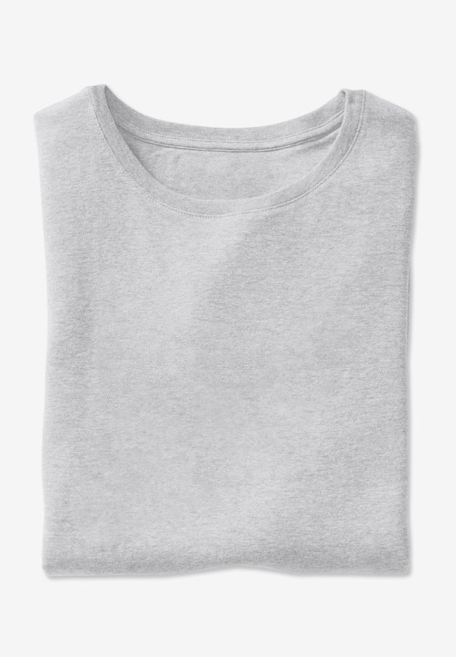 Perfect Printed Long-Sleeve Crewneck Tee image number 1