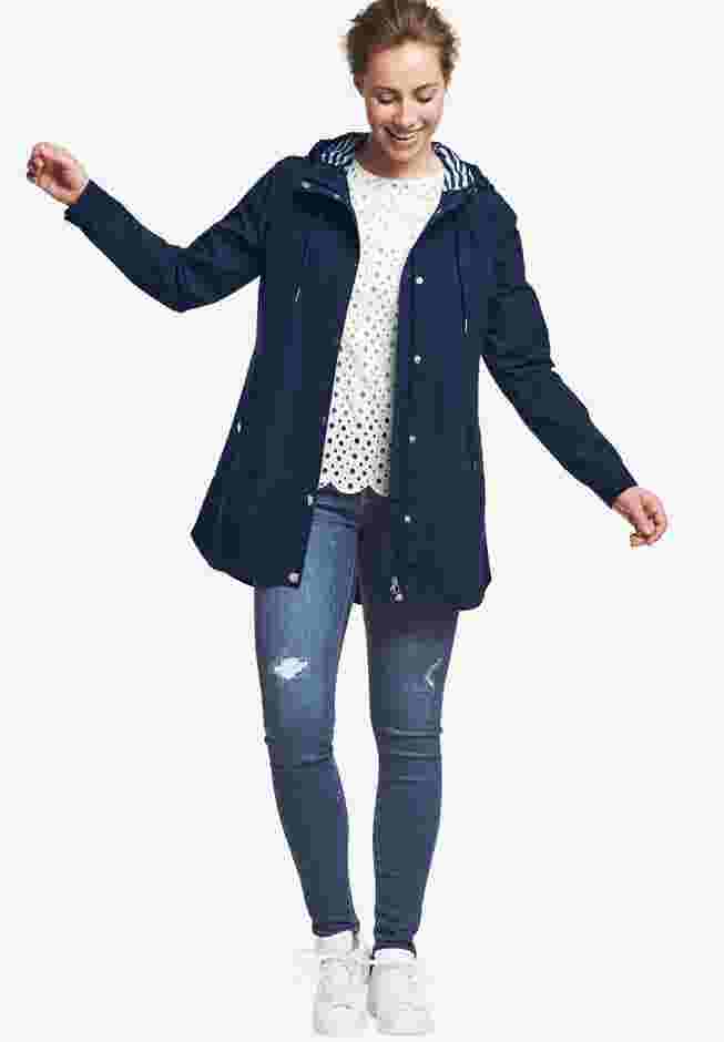 Snap-Front Hooded Raincoat image number 3