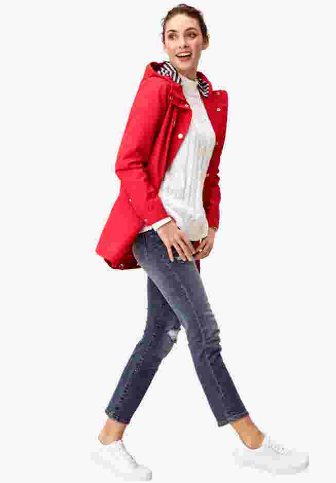 Snap-Front Hooded Raincoat image number 4