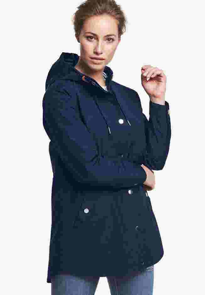 Snap-Front Hooded Raincoat image number 0