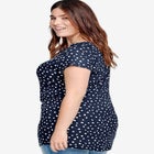 Shirred Scoop Neck Tunic image number null