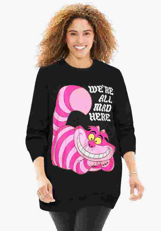 Disney Cheshire Cat Fleece Sweatshirt image number 0