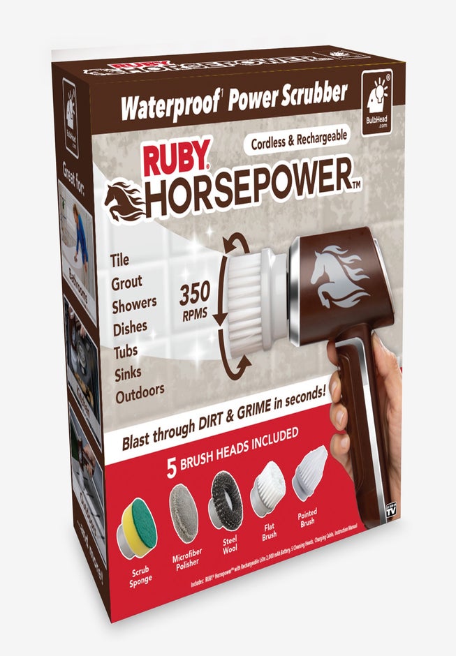 Ruby® Horsepower™ Waterproof Rechargeable Power Scrubber image number 4