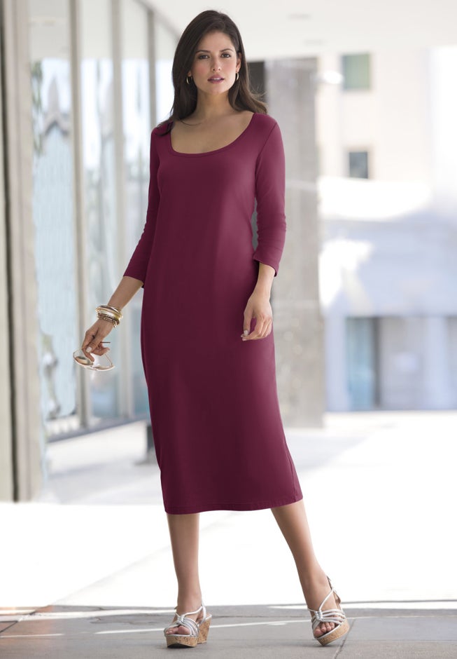Stretch Cotton T-Shirt Dress image number 0