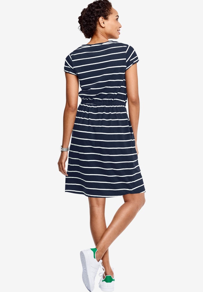 Knit Drawstring Dress image number 1