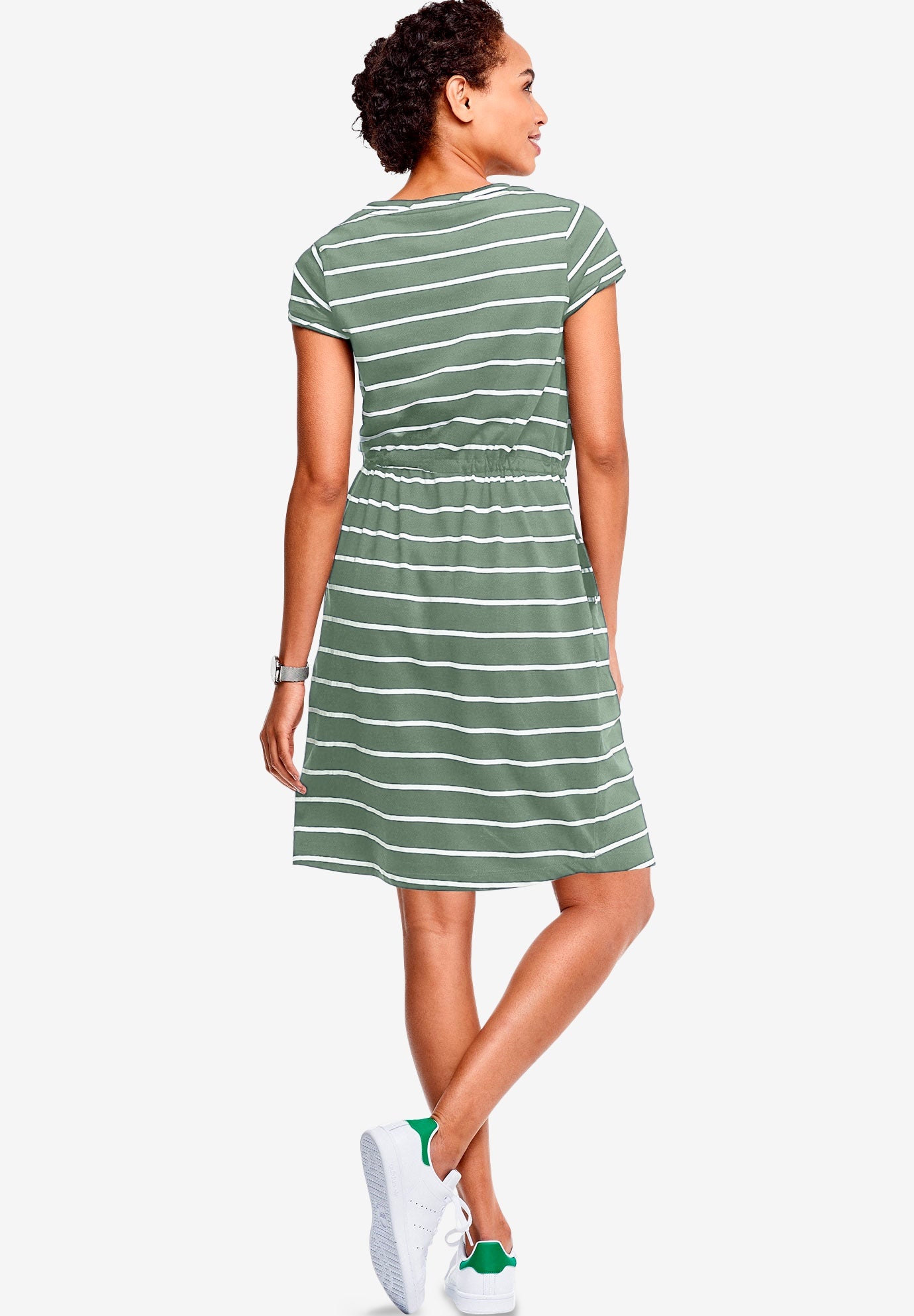 Knit Drawstring Dress image number 1