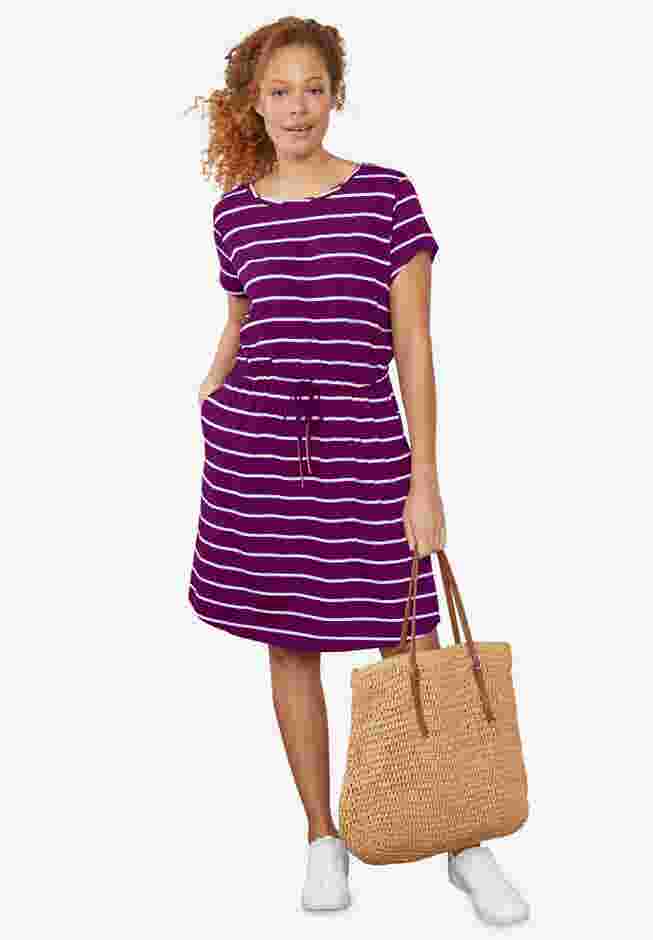 Knit Drawstring Dress image number 0