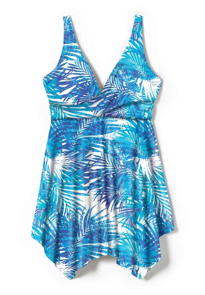 Handkerchief-Hem Two-Piece Swim Dress image number 3