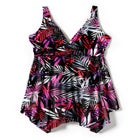 Handkerchief-Hem Two-Piece Swim Dress image number null