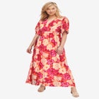 Knit Tie-Back Maxi image number null