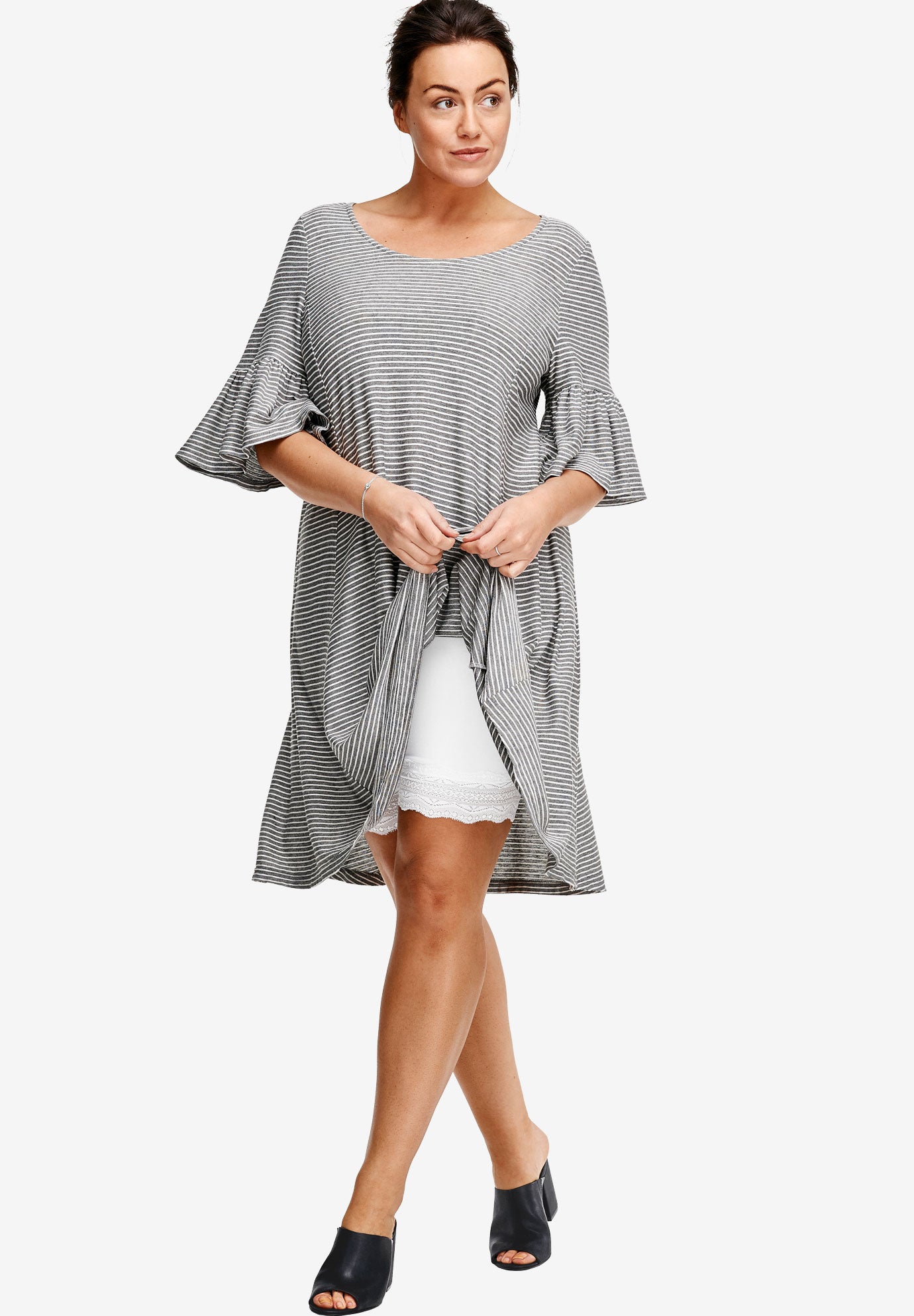 Lace Hem Bike Shorts image number 4