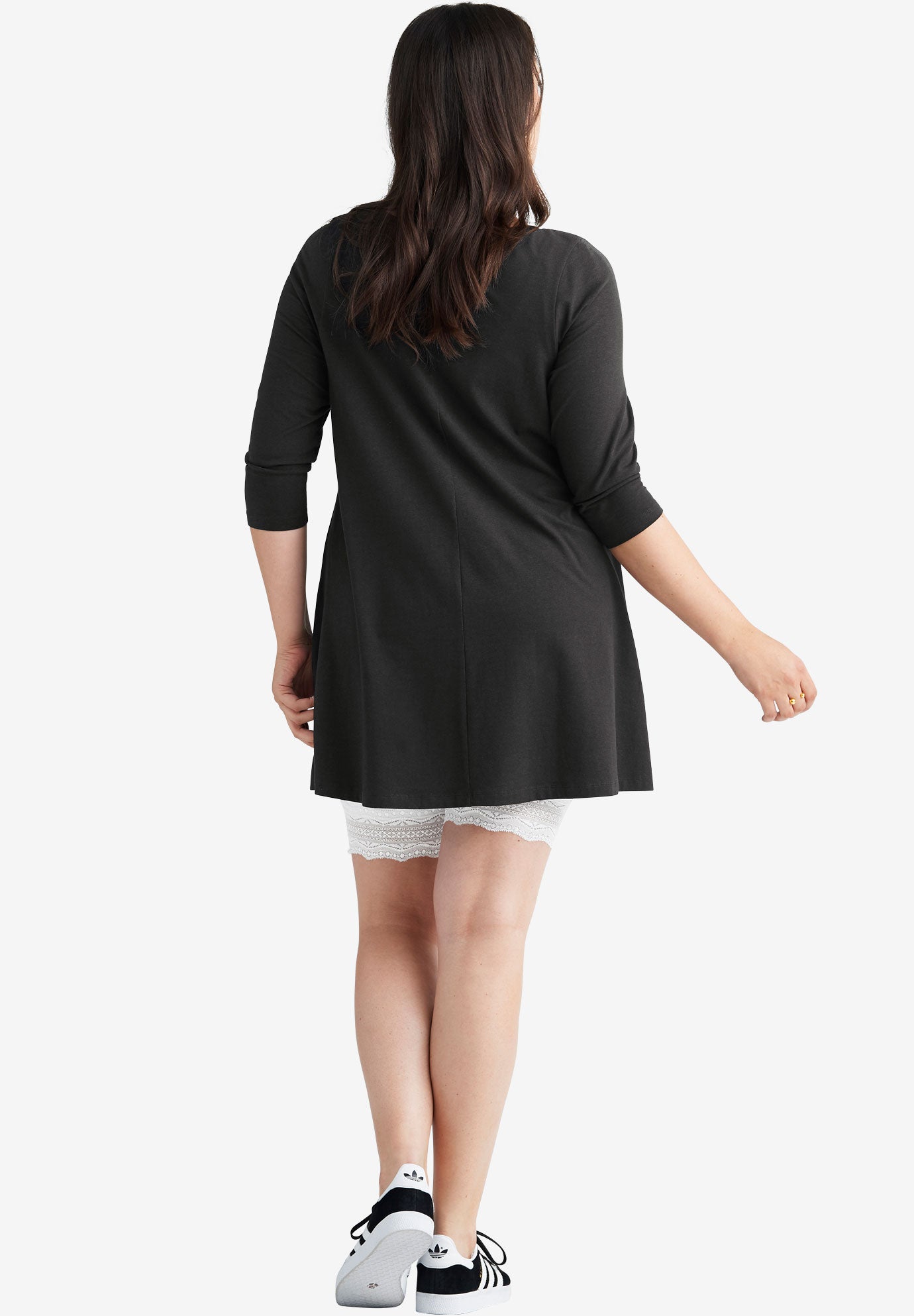 Lace Hem Bike Shorts image number 5