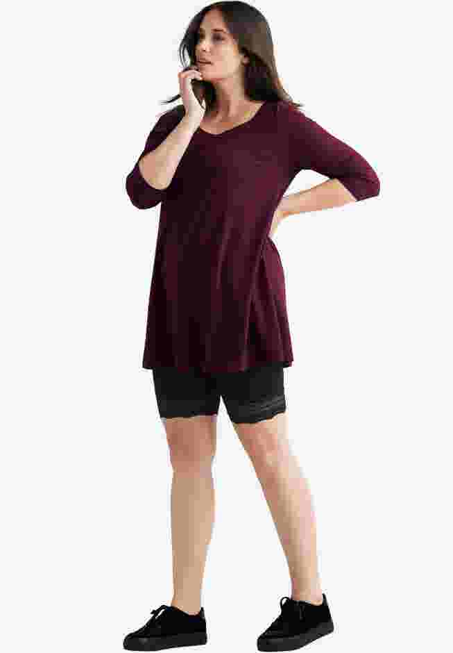 Lace Hem Bike Shorts image number 0