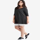 Lace Hem Bike Shorts image number null