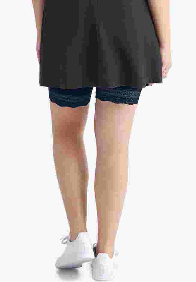 Lace Hem Bike Shorts image number 1