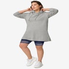 Lace Hem Bike Shorts image number null