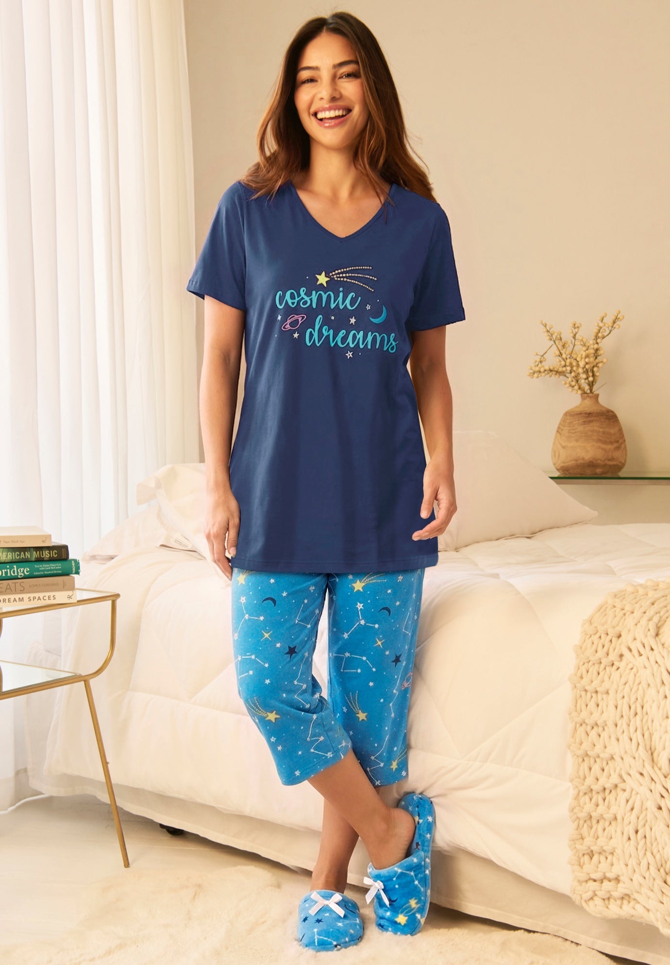 2-Piece Capri Cotton PJ Set image number 0