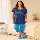 2-Piece Capri Cotton PJ Set image number null