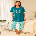 2-Piece Capri Cotton PJ Set image number null