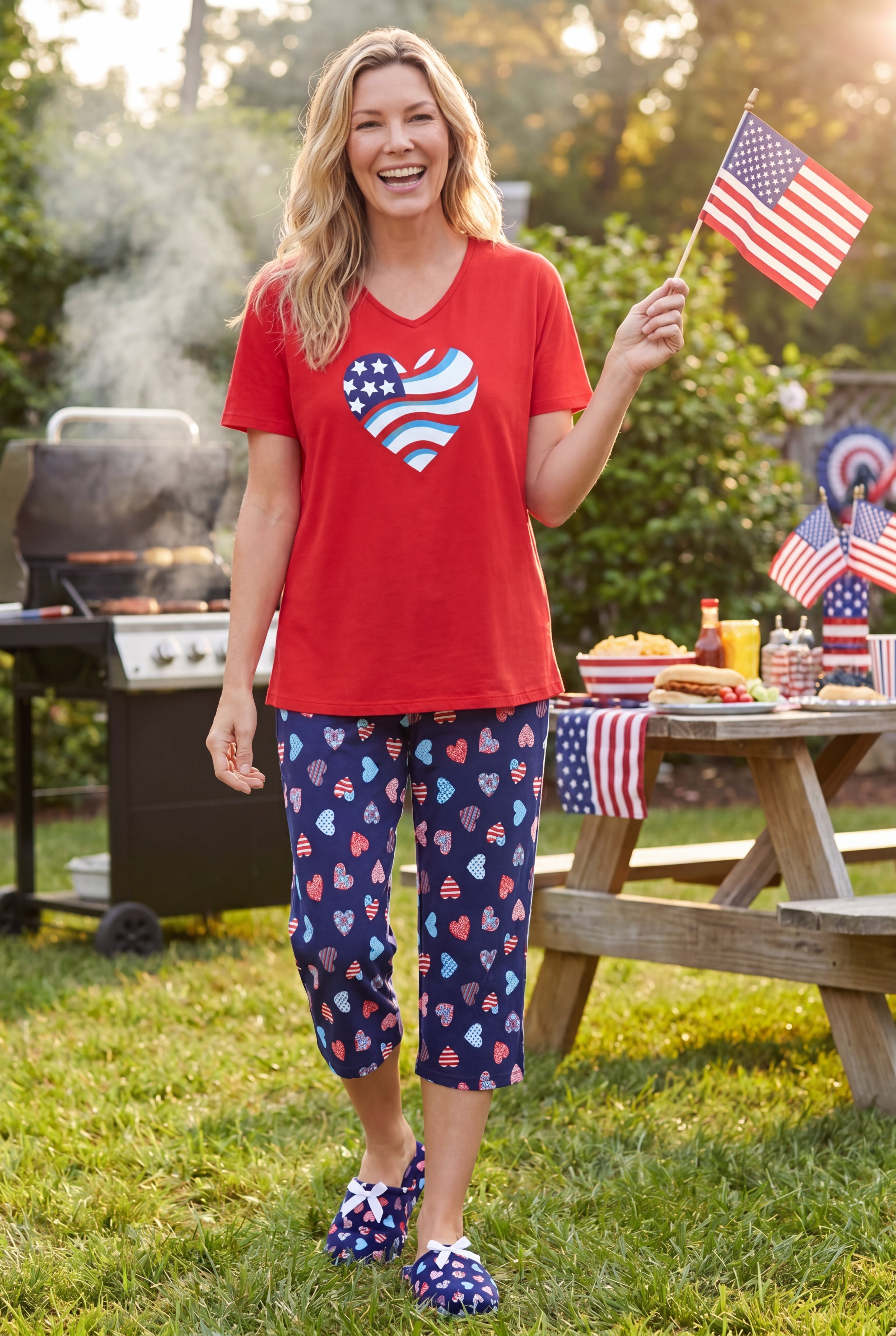 2-Piece Capri Cotton PJ Set image number 0