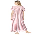 Long Floral Print Cotton Gown image number 1