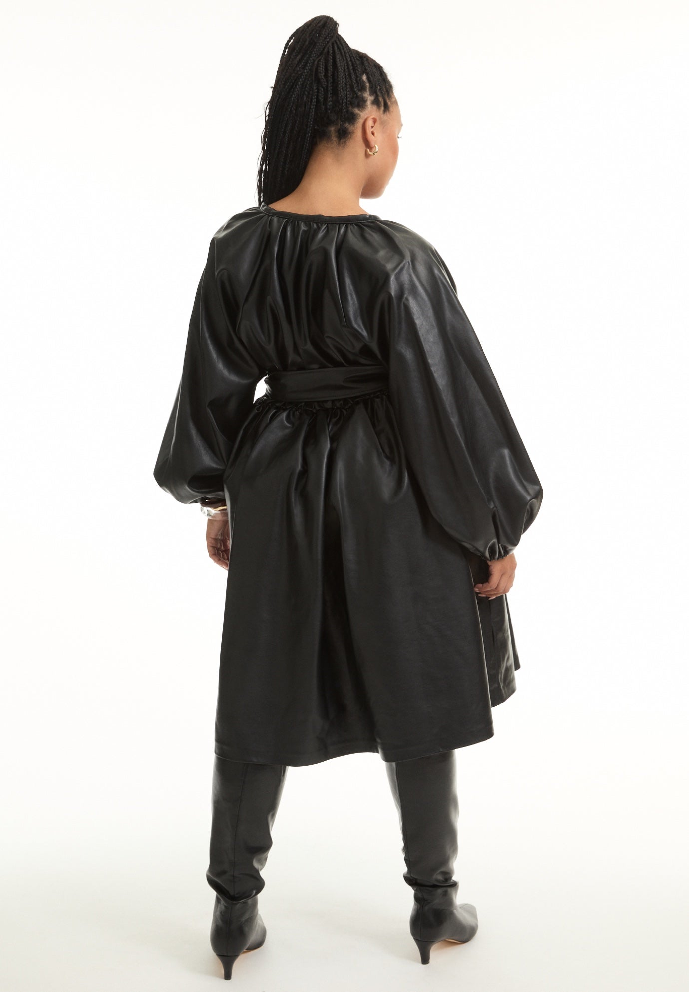 Faux Leather Dress image number 1