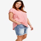 Denim Bermuda Shorts image number null