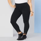 Lace Trim Essential Stretch Legging image number null
