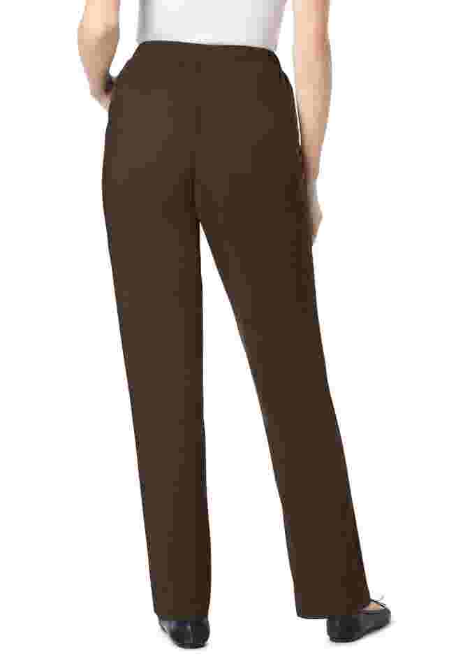 Straight Leg Fineline Pull-On Stretch Denim Jeans image number 1