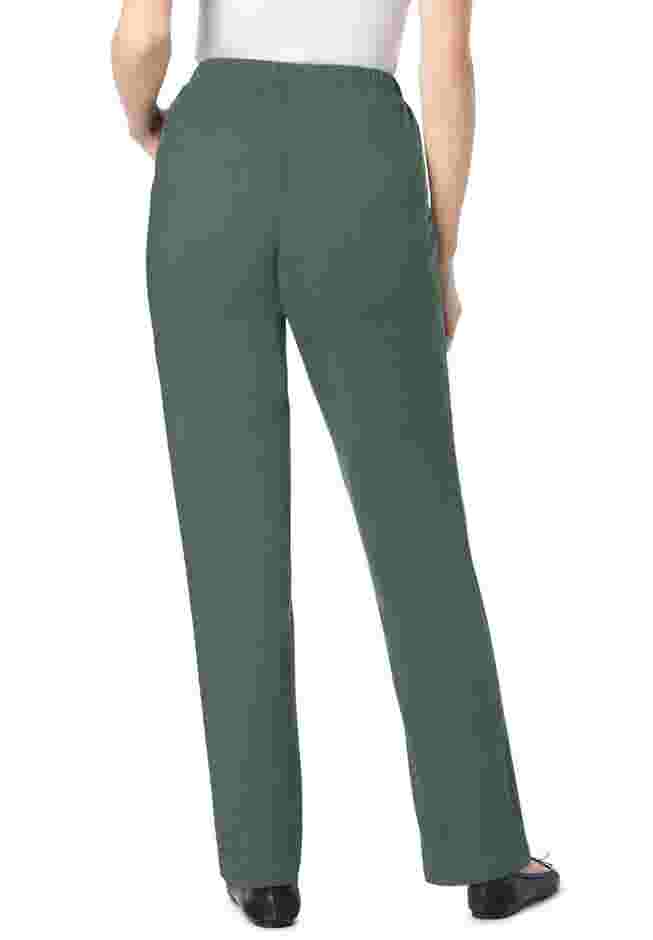 Straight Leg Fineline Pull-On Stretch Denim Jeans image number 1